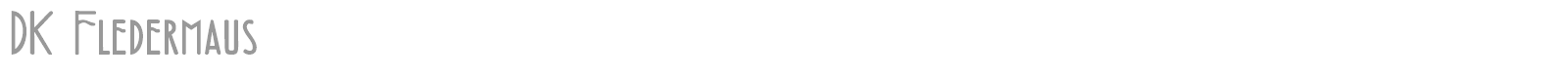 DK Fledermaus font preview